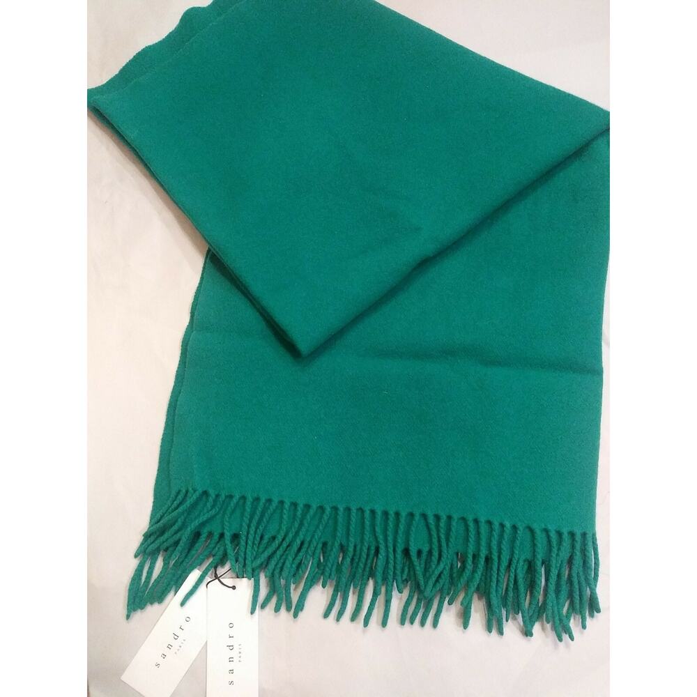 Women green Scarf by Sandro of Paris Lenth 64×30